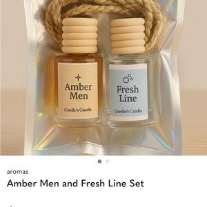 Car Air Freshener Set Amber Men & Fresh Line | Long Lasting Scent – Giselle’s